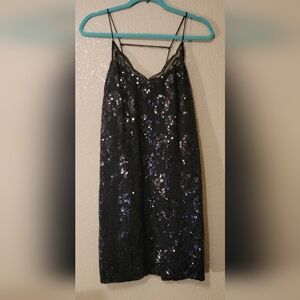 Forever 21 Black Sequin Mini Dress